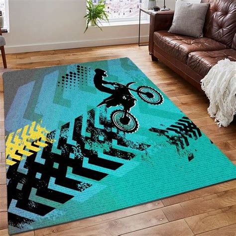 Dirt Bike Printing Floor Mat Carpet American Rug Bicycle Area Rug