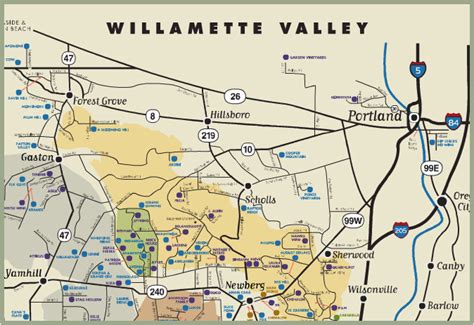 Newberg oregon Wineries Map | secretmuseum