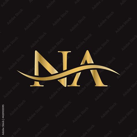 Na Logo Monogram Letter Na Logo Design Vector Na Letter Logo Design