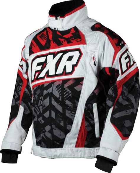 Fxr Racing Snowmobile Gear Mens Helix Jacket Redcharcoal Strike