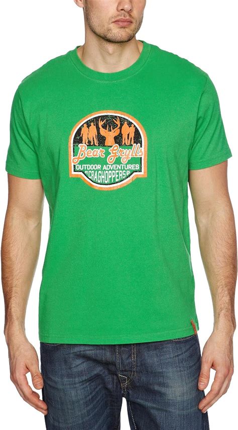 Bear Grylls Mens Bear Outdoor Adventure T Shirt Small