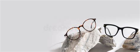 Optic Store Advertisement Banner Clear Eyeglasses Glasses With Plastic
