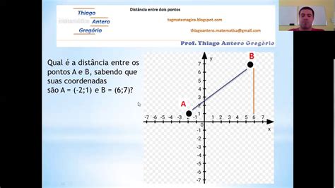 Distância Entre Dois Pontos Youtube