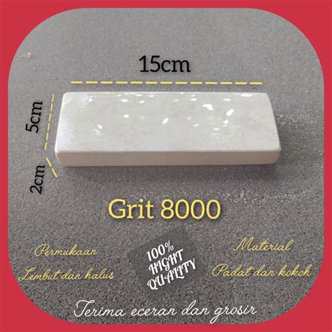 Jual Batu Asahan Pisau Grit 8000 Halus Size 15x5x2cm Batu Asha Asli