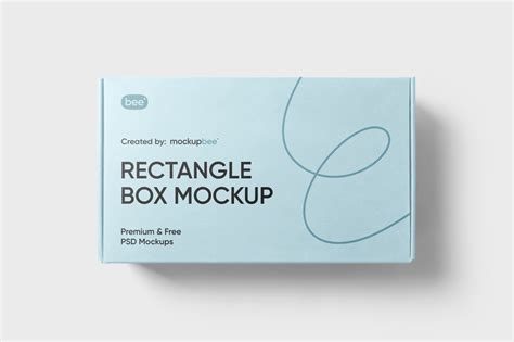 Top View of Rectangle Box Mockup Free Download | Resource Boy