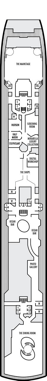 MS Zuiderdam Deck plan & cabin plan