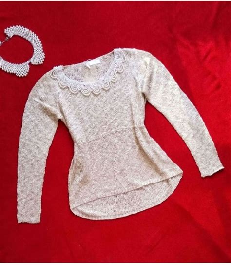 Tricot Blair Waldorf Nude Blusa Feminina Nunca Usado Enjoei