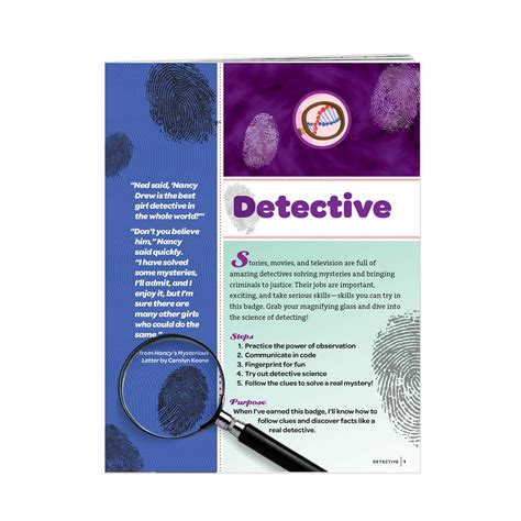 Junior Detective Badge Requirements Girl Scout Shop