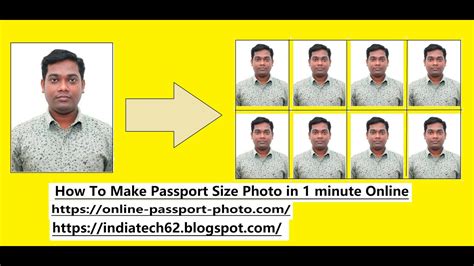 How To Make Passport Size Photo Passport Size Photo Kaise Banaye