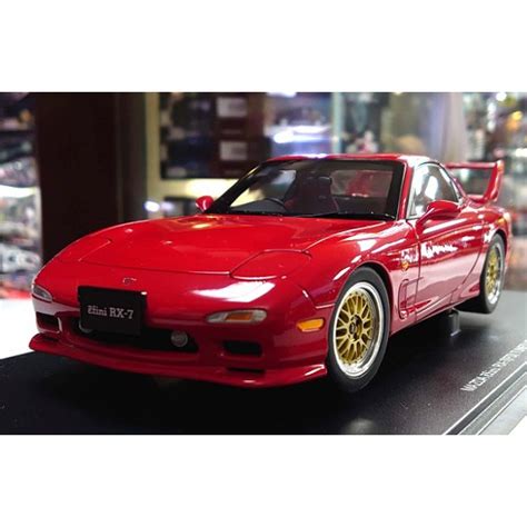 autoart 1 18Mazda efini RX 7 FD Tuned Version紅頂紅配二門原盒 蝦皮購物