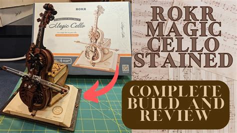 Rokr Magic Cello Music Box First Time Staining Complete Build Review