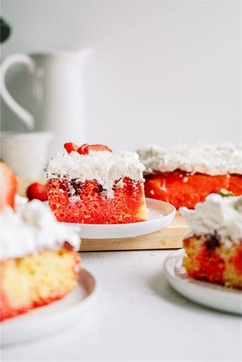 Strawberry Coconut Poke Cake Recipe