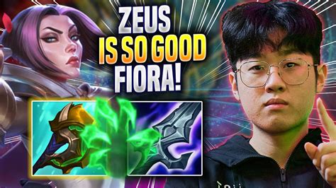 Zeus Is So Good With Fiora T1 Zeus Plays Fiora Top Vs Tryndamere