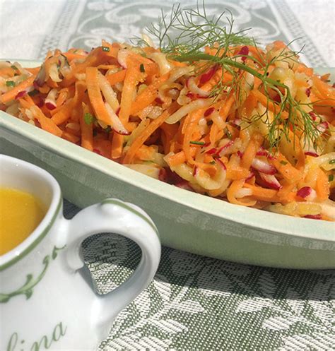 Carrot Fennel And Radish Slaw Gustare