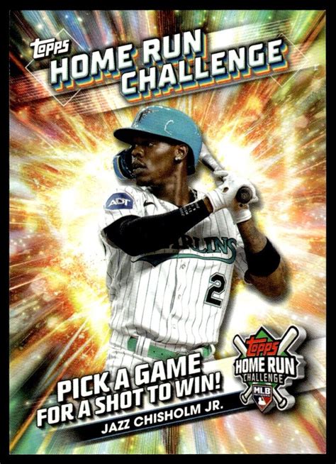 2024 Topps Series 1 Home Run Challenge Code HRC 30 Jazz Chisholm Jr