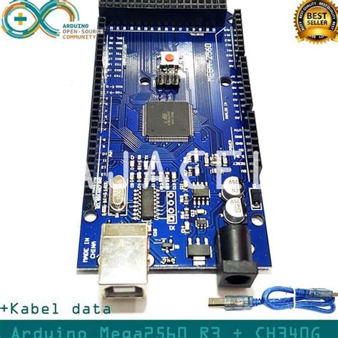 Jual Promo Arduino Mega 2560 Mega2560 R3 Ch340 Atmega2560 Kabel Data