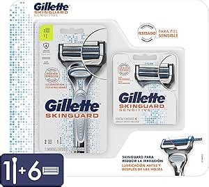 Gillette Skinguard Rastrillo Para Afeitar Reutilizable Mango