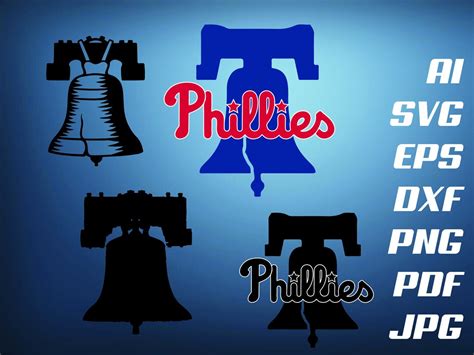 Liberty Bell Phillies Svg Silhouette Cricut Team Instant - Etsy