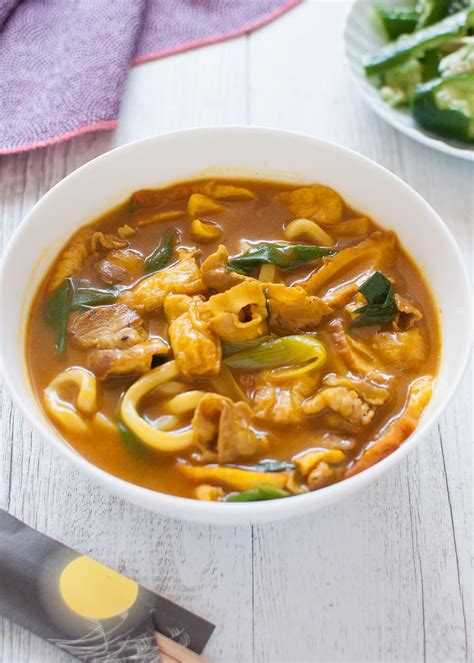 Curry Udon Udon Noodles With Curry Flavoured Broth Recipe Curry Udon Udon Noodles Asian