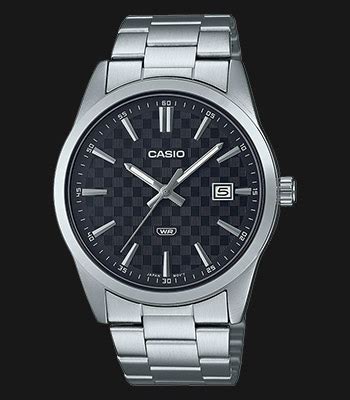 Casio General Mtp Vd D Audf Dress Men Black Dial Stainless Steel Band