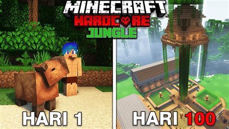 Hari Minecraft Hardcore Tapi Jungle Only Youtube