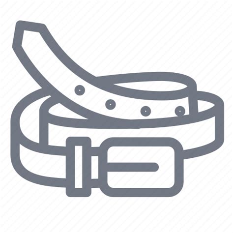 Belt Cloth Fashion Leather Belt Icon Download On Iconfinder