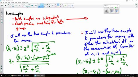 Conditions For All The Inference Procedures For Ap Statistics