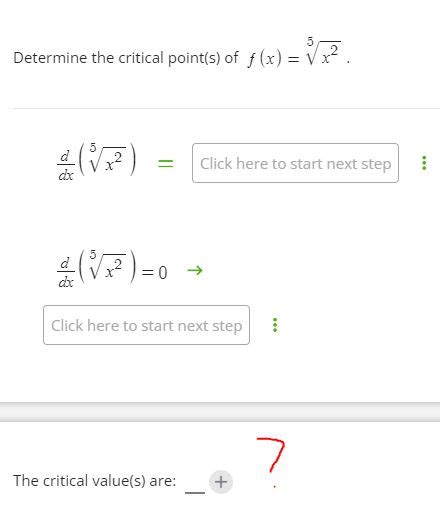 Determine The Critical Point S Of F X 5x2 Dxd 5x2