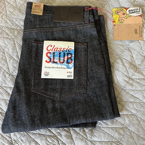 Naked Famous Classic Slub Vintage Short Slub Depop