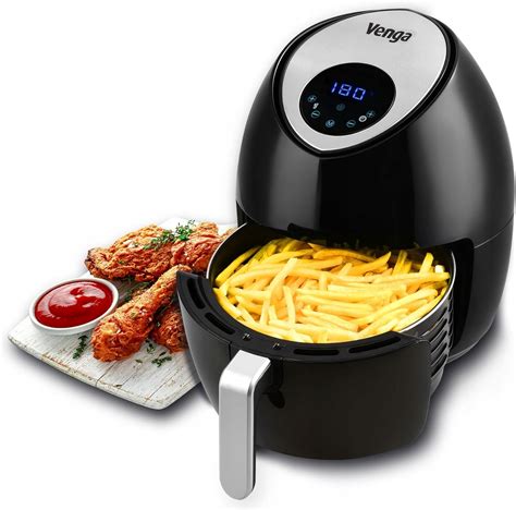 FRYTKOWNICA BEZTŁUSZCZOWA 4 5L FRYTOWNICA AIR FRYER 1500W VENGA AFT3006