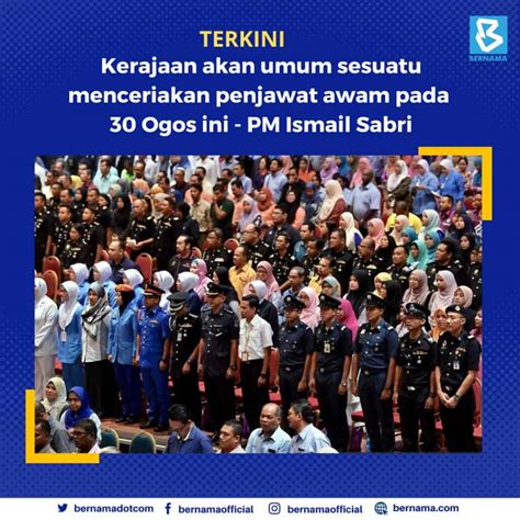 Berita Baik Untuk Penjawat Awam Diumum 30 Ogos Ini PM