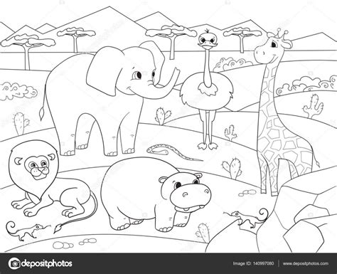 Coloriage Chameau Dans La Savane Dessin Gratuit à Imprimer 49b