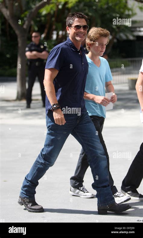 Rob Lowe Was Spotted Out And About In Los Angeles With His Sons Matthew