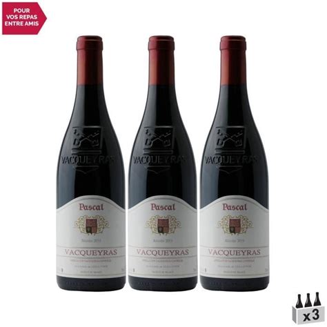 Vacqueyras Pascal Rouge 2019 Lot De 3x75cl Domaine La Grand