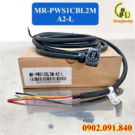 Mr Pws1cbl2m A2 L Cáp Nguồn Cho Servo Motor Mitsubishi 2m Ip65