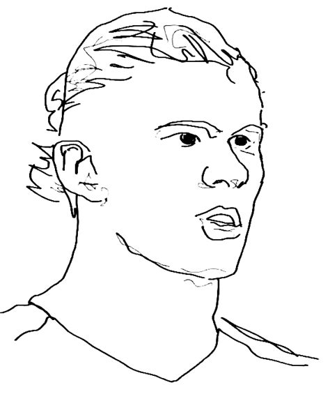 Erling Haaland Coloring Pages