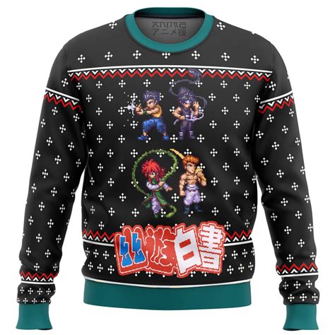 Yuyu Hakusho Ghost Fighter Sprite Ugly Christmas Sweater Otaku Treasure