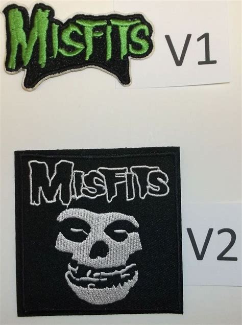 The Misfits Rock Roll Band Patch Patches Types Embroidered Applique