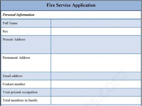 Fire Service Application Fillable Pdf Form Editable Pdf Forms