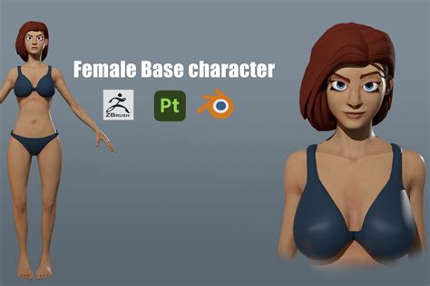 D Female Base Character D Humanoids Unity Asset Store