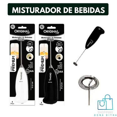 Batedor Misturador Mix Mixer El Trico A Pilha Para Bebidas Leite Caf