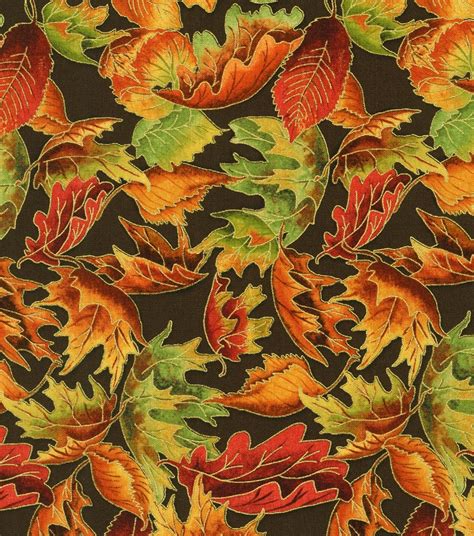 Autumn Leaves Harvest Cotton Fabric | JOANN