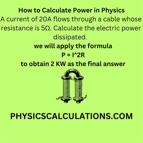 How To Calculate Power In Physics