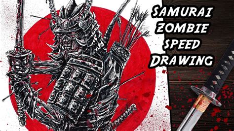 Drawing Zombie Samurai Iron Maiden Senjutsu Eddie 戦術 Desenhando