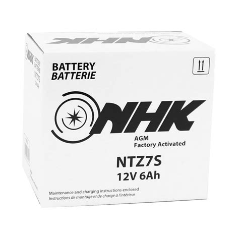 BATTERIE 12V 6 Ah NTZ7S NHK FA SANS ENTRETIEN PRETE A L EMPLOI