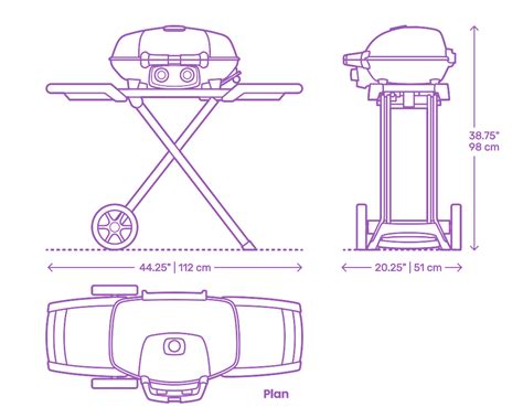 Bbq Grills Barbecues Dimensions And Drawings