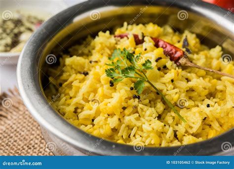 Moong Dal Khichdi Or Khichri Indian National Dish Stock Photo Image