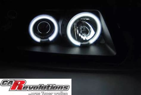 CCFL ANGEL EYES Phare Avant Set En Noir Pour Audi A3 8L 1996 2000 EUR