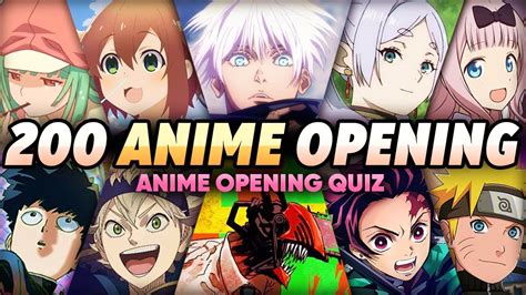 Top Anime Openings Quiz Iconic Openings Youtube