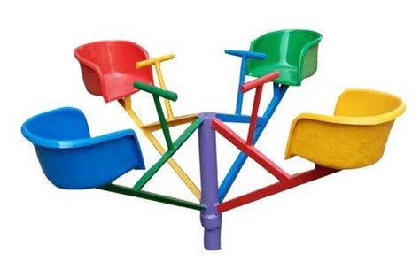 Ms With Frp Seat Playground Equipment Six Seated Merry Go Round Size